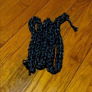 Black and Blue Knitted scarf